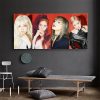 Black Pink Korean Girl Group Jisoo Jennie Ros Lisa Posters Canvas Prints Painting Wall Art Pictures 3 - Black Pink Gifts