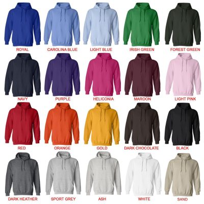 hoodie color chart - Black Pink Gifts